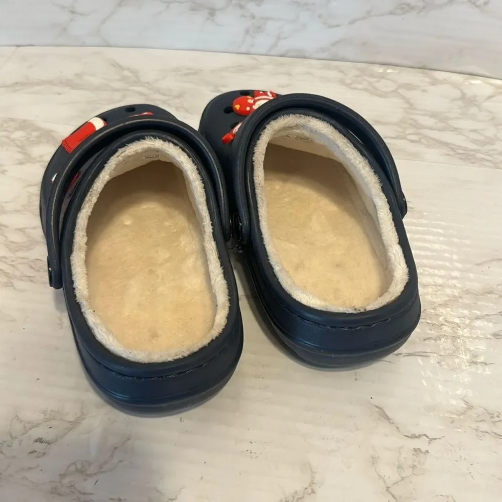 Crocs jibbets Christmas Santa theme sandals clogs shoes size 11
